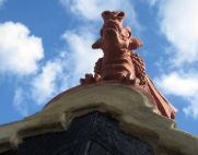 dragon roof finial close up